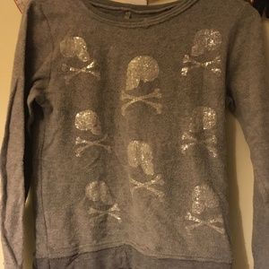 Mono B Fleece Skull Crewneck